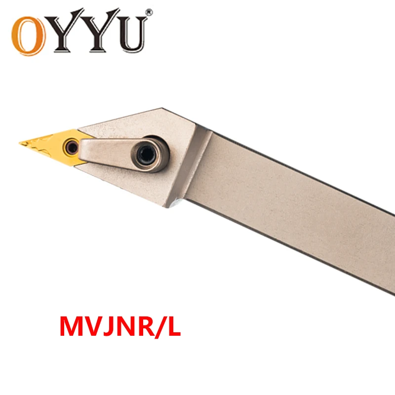 OYYU MVJNR1616K16 MVJNR2020K16 MVJNR2525M16 CNC Lathe Cutter External Turning Tools MVJNL2525M16 MVJNL MVJNR White Nickel Coated