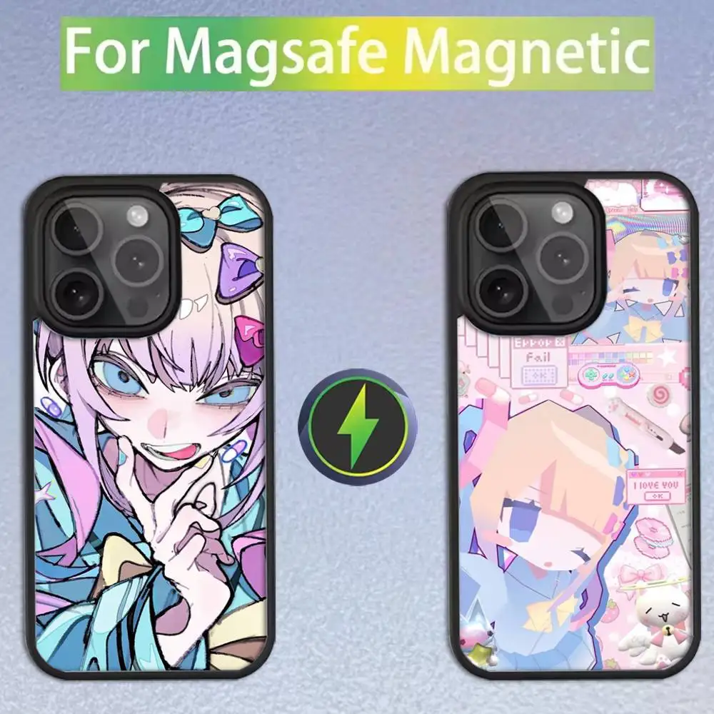 

Needy Girl Streamer Overload Phone Case For iPhone 16,15,14,13,12,11,Pro,Max,Plus,Mini,SE Magsafe Magnetic Wireless Charging