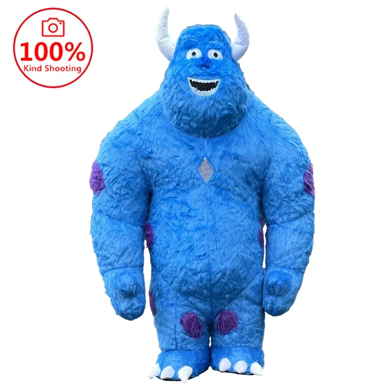 Inflatable clothing, Gorilla Blue haired Monster Cosplay, Inflatable Gorilla King Kong clothing, Halloween plush fur mascot, Ven