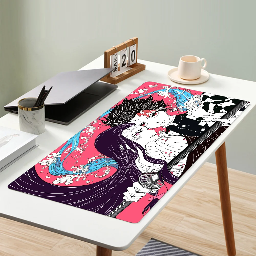 Demon Slayer Mousepad Mouse Mat Desk Mat With Pad Gaming Accessories Prime Gaming XXL Keyboard Pad Padding Mat