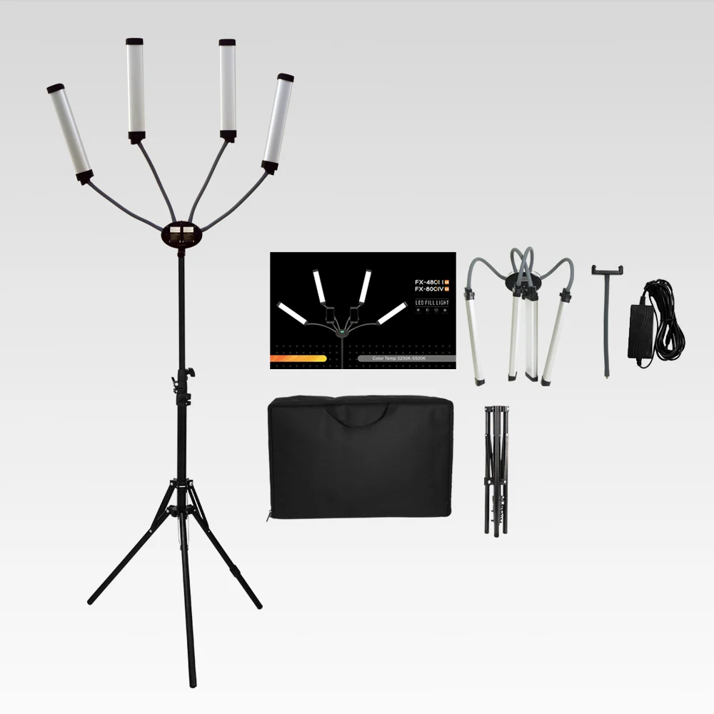 

Makeup Fill Lamp Ring Lights with Tripod for Tattoo Eyelash Beauty Salon FX800 Led Video Lamp Bi-color Dimmable Fill Lighting