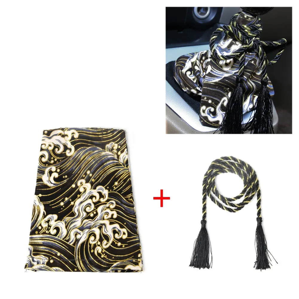 

Новые универсальные воротники ручки переключения передач в японском стиле, хлопковые автомобильные аксессуары для интерьера, детали для украшения шестерни автомобиля