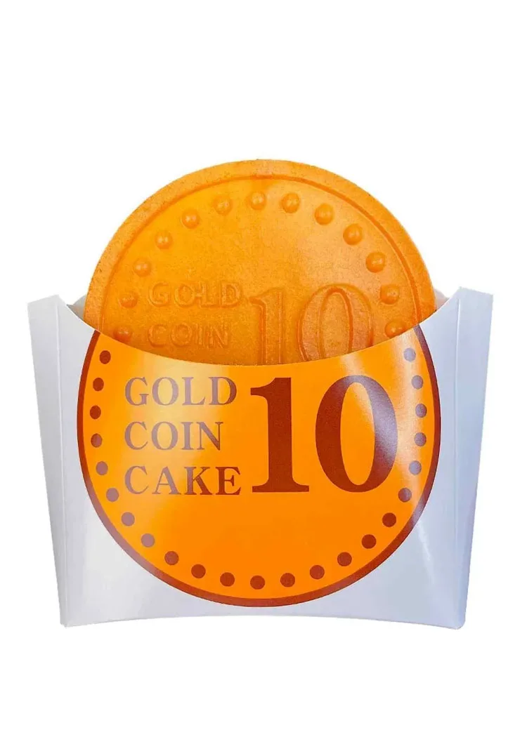 1000 Pcs Disposable Gold Coin Waffle Snack Boat Basket Paper Food Container Waffle Holder Packaging Box for Parties And Events