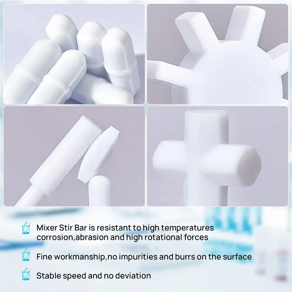 Magnetic Bar Cylindrical Magnetic Mixer Stirrer Rod Stirrer- Mixer Stir Bars Magnetic Stirrer School Laboratory 7Pcs