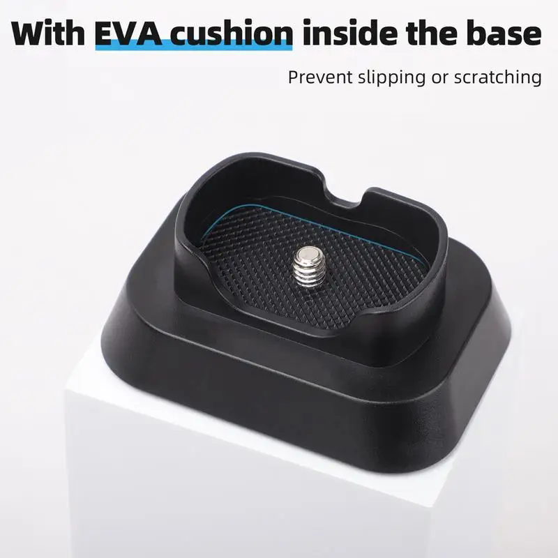 Черная основа для камеры База для панорамной камеры Стабильная подставка для камеры Портативная удобная поддержка камеры Стильная подставка для камеры