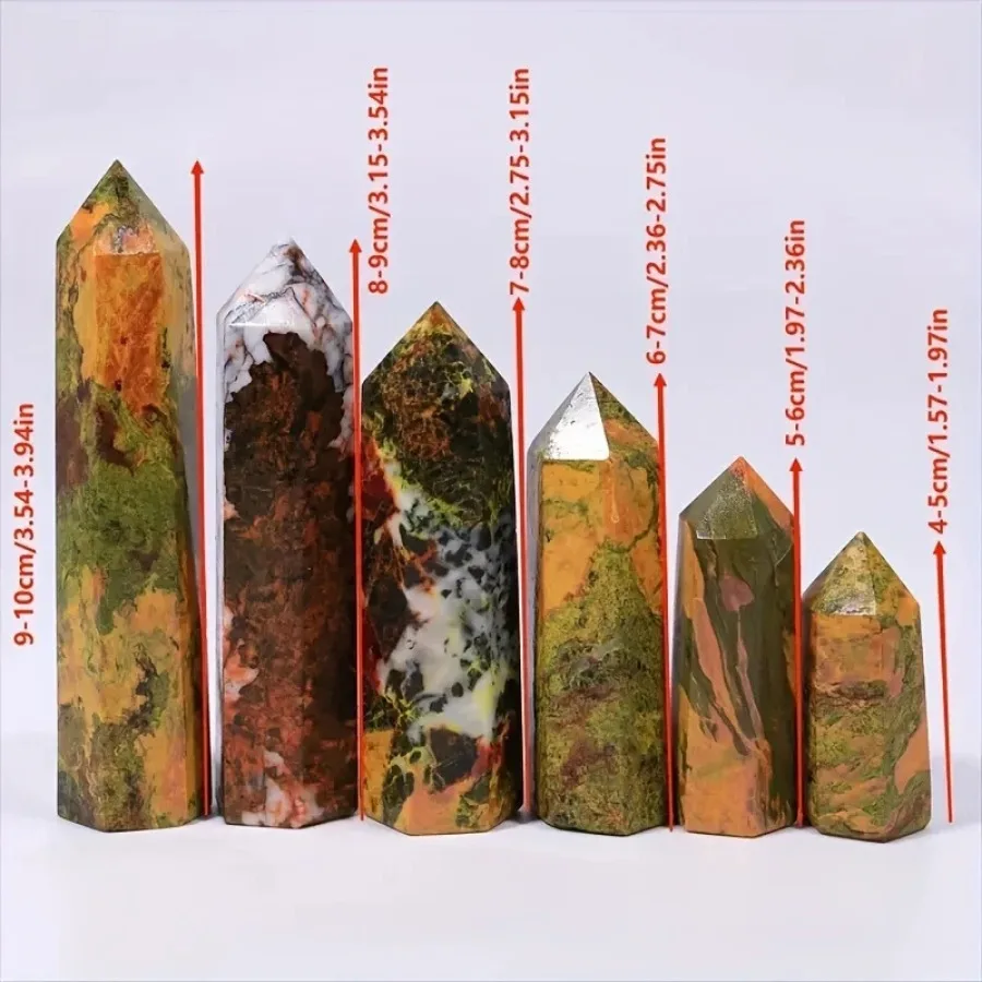 Authentic Realgar Tower Stone Pillars for Meditation & Home Decor - Perfect Holiday Gift