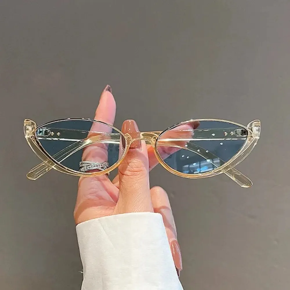 Half frame cat eye sunglasses fashion style colorful women's sunglasses Uv400 cat glasses