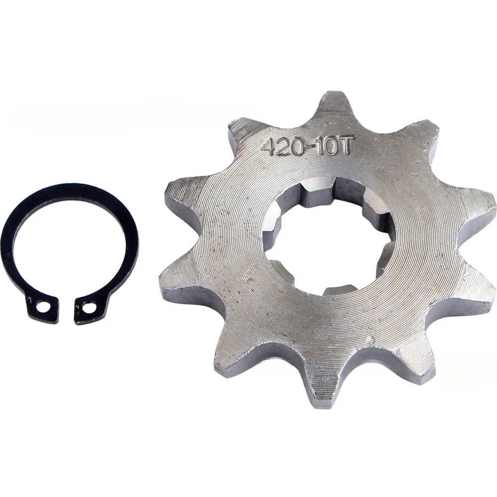 420 10/12/13/14/15/16/17/18/19 Tooth Front Engine Sprocket 17mm For 70cc 110cc 125cc Pit Dirt Bike Replacement Accessories