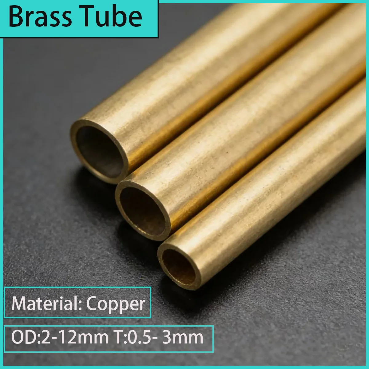 

H62hollow Brass Tube, Outer Diameter 2mm~12mm, Wall Thickness 0.5-3mm, Suitable For Precision Electronic/mechanical Applications