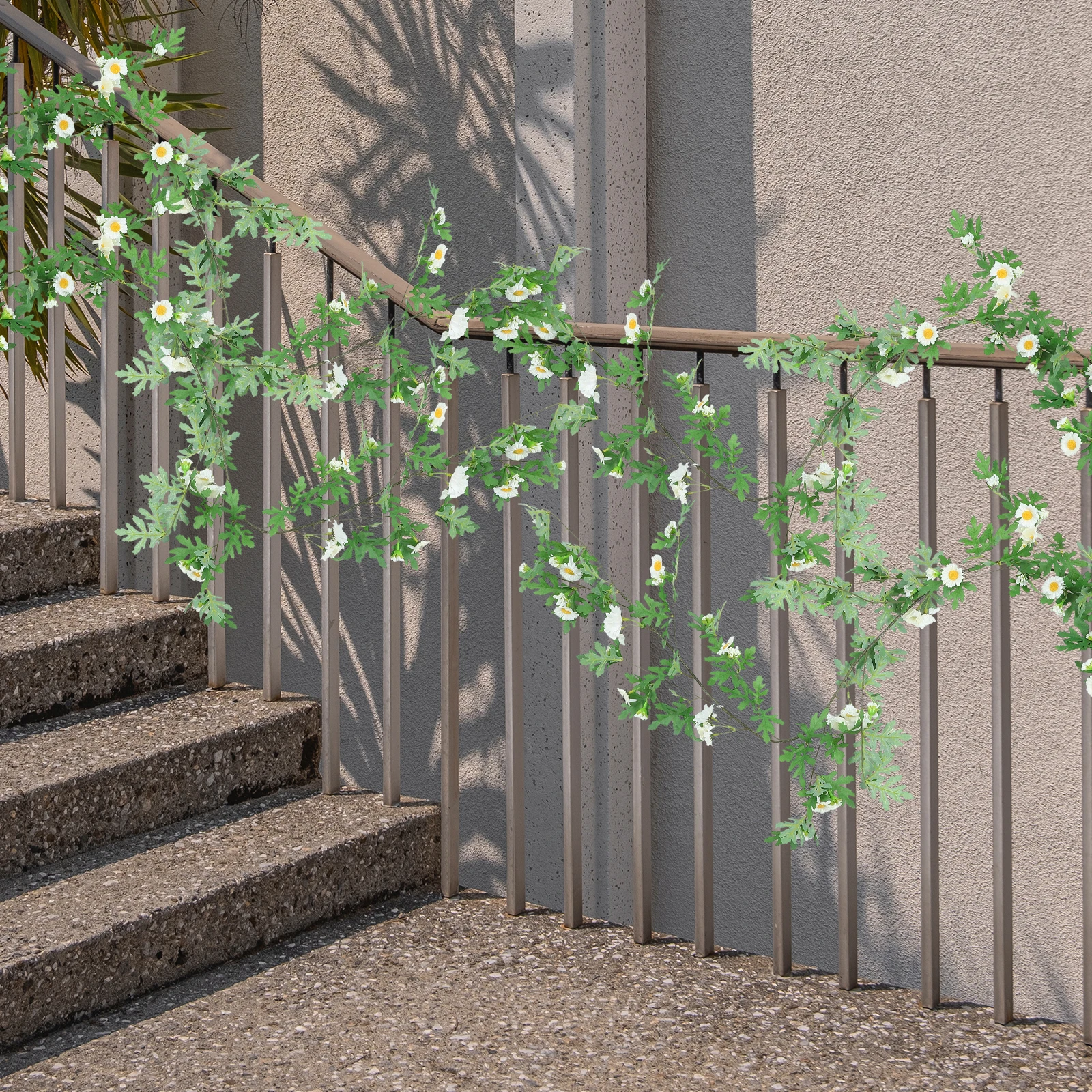 

1Pcs Simulation Daisy Rattans Artificial Flower Decoration for Home Wall Garden Yard Party Indoor Outdoor Hanging Rattan Decor