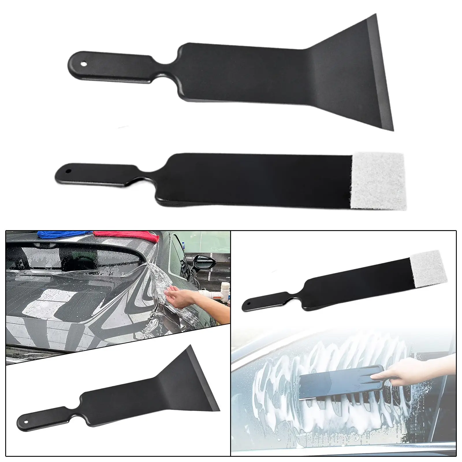 Lightweight Car Window Tint Squeegee ABS Plastic Sturdy Bulldozer Scraper Air Bubble Remover Tool for Glass Care
