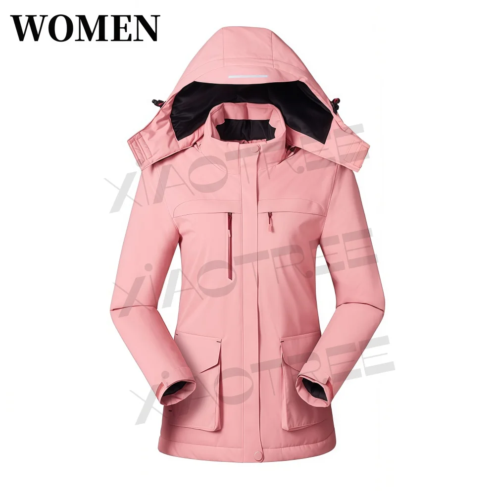 Куртка с подогревом для улицы, 3-х местная умная куртка с подогревом, теплое пальто, зимняя термоодежда, пальто с подогревом, катание на лыжах и кемпинг на открытом воздухе