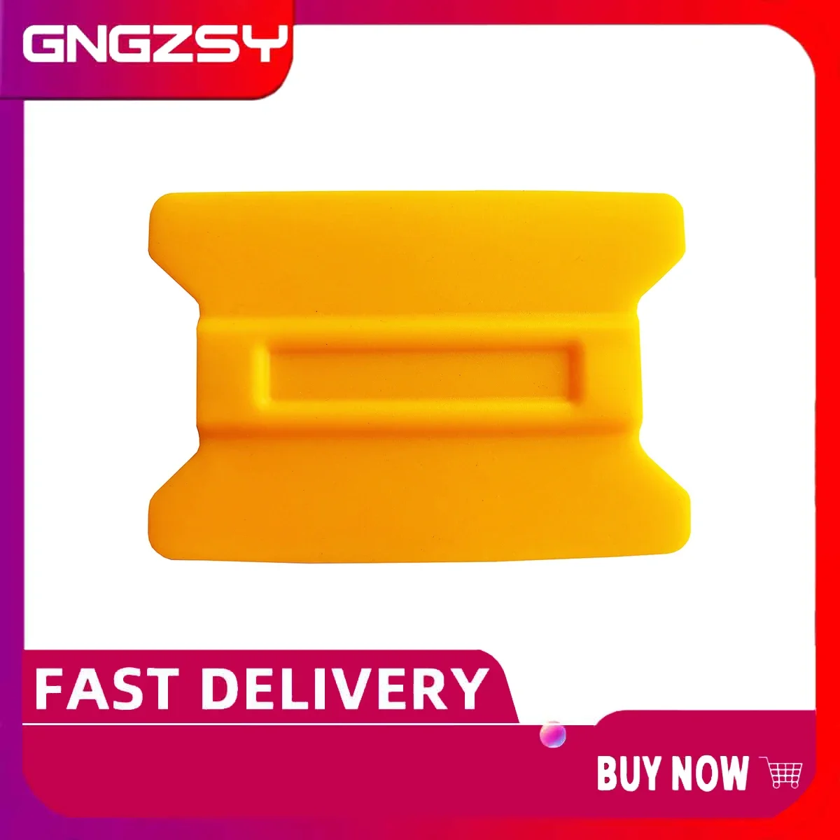 

Yellow Square Window Squeegee Plastic Scraper For Car Wrapping A41