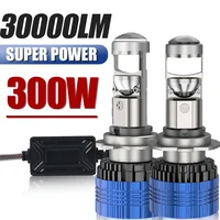 H4 H7 H11 faro LED Mini lente proyector H9 9005 9006 bombillas de faros LED para coche bombilla Canbus de haz bajo para coche/Motor 12V 24V