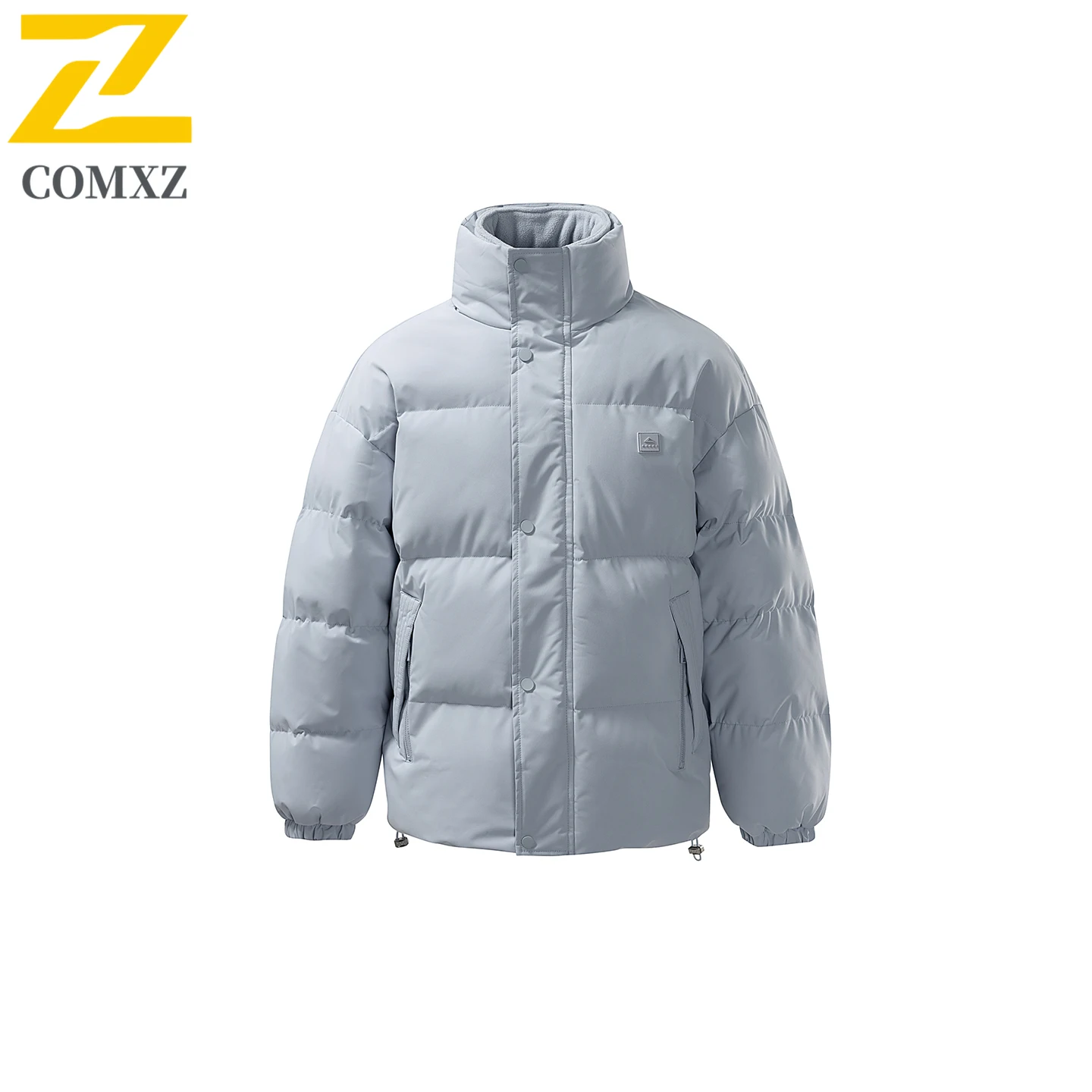 

Comxz Trendy Brand Winter Jacket Men Women 2026 New All-match Solid Color Wool Warm Parkas Coat Korea Stand Collar Padded Jacket