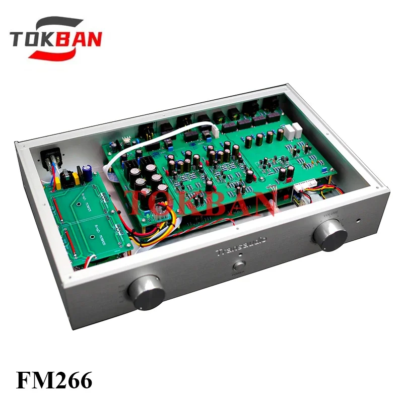 Tokban Reference FM266 Preamplifier Balanced XLR Channel Independent Preamp Sound Delicate Low Distortion HIFI Preamplifier