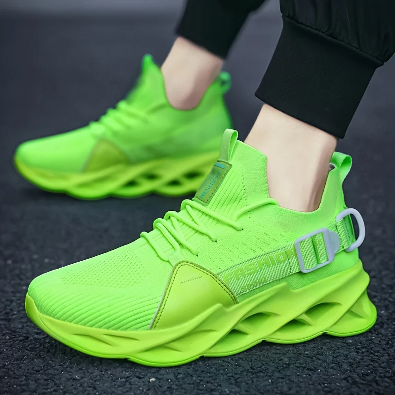 Summer Running Shoes For Men Women Knit Sneakers Lightweight Non-slip Casual Sneakers Man Outdoor Breathable Men's Sports Shoes