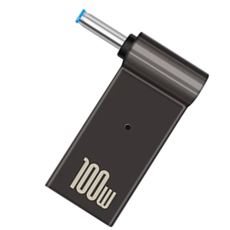 AA58 USB Type C Female To 4.5 X 3.0Mm Jack Plug Laptop Charging Adapter 100W PD Power Charger Connector Tip for HP