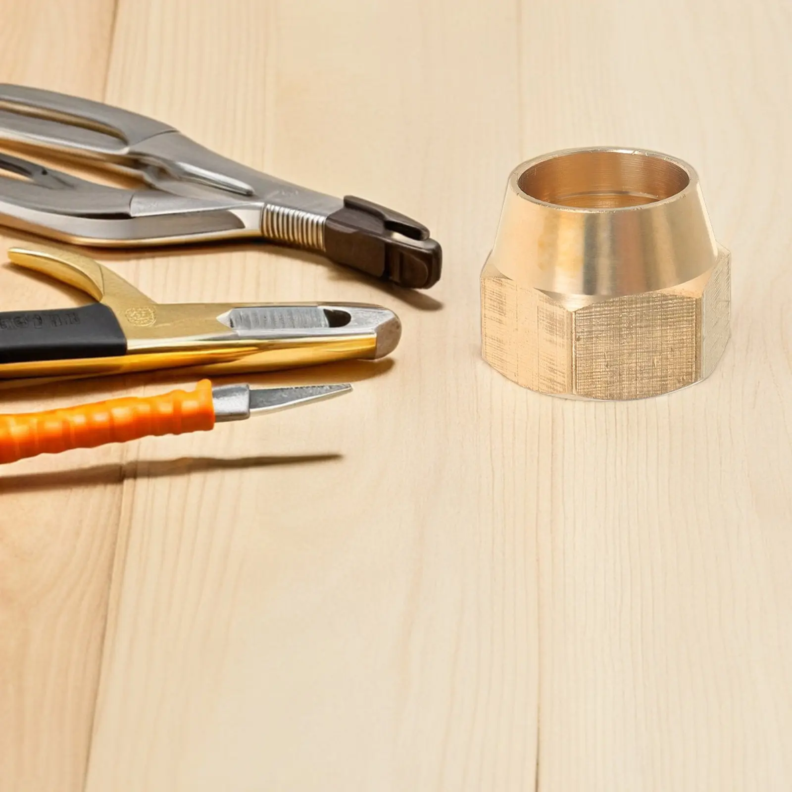 

3Pcs Brass Flare Cap Pipe Fittings Brass End Caps for Pipes Gas Pipeline Stop End Cap Connector Metal Hose Fittings
