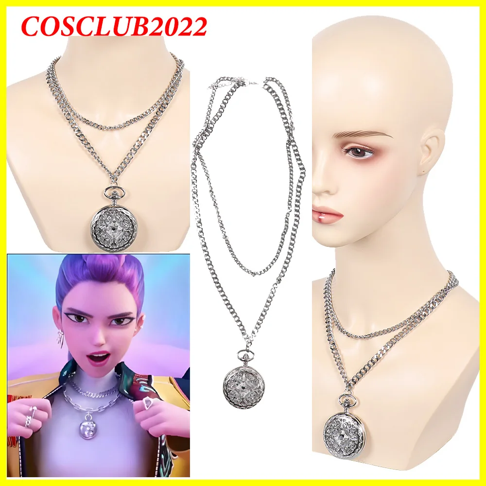Collar de Cosplay Rumi 2025 KPop Demon TV Hunters, collares de juego de rol, colgante, accesorios de disfraz de Halloween para mujeres y niñas