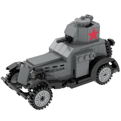 WW2 MOC Military Building Block blindato Car Tank City arma veicolo arma fanteria pistola figura accessori giocattolo regali