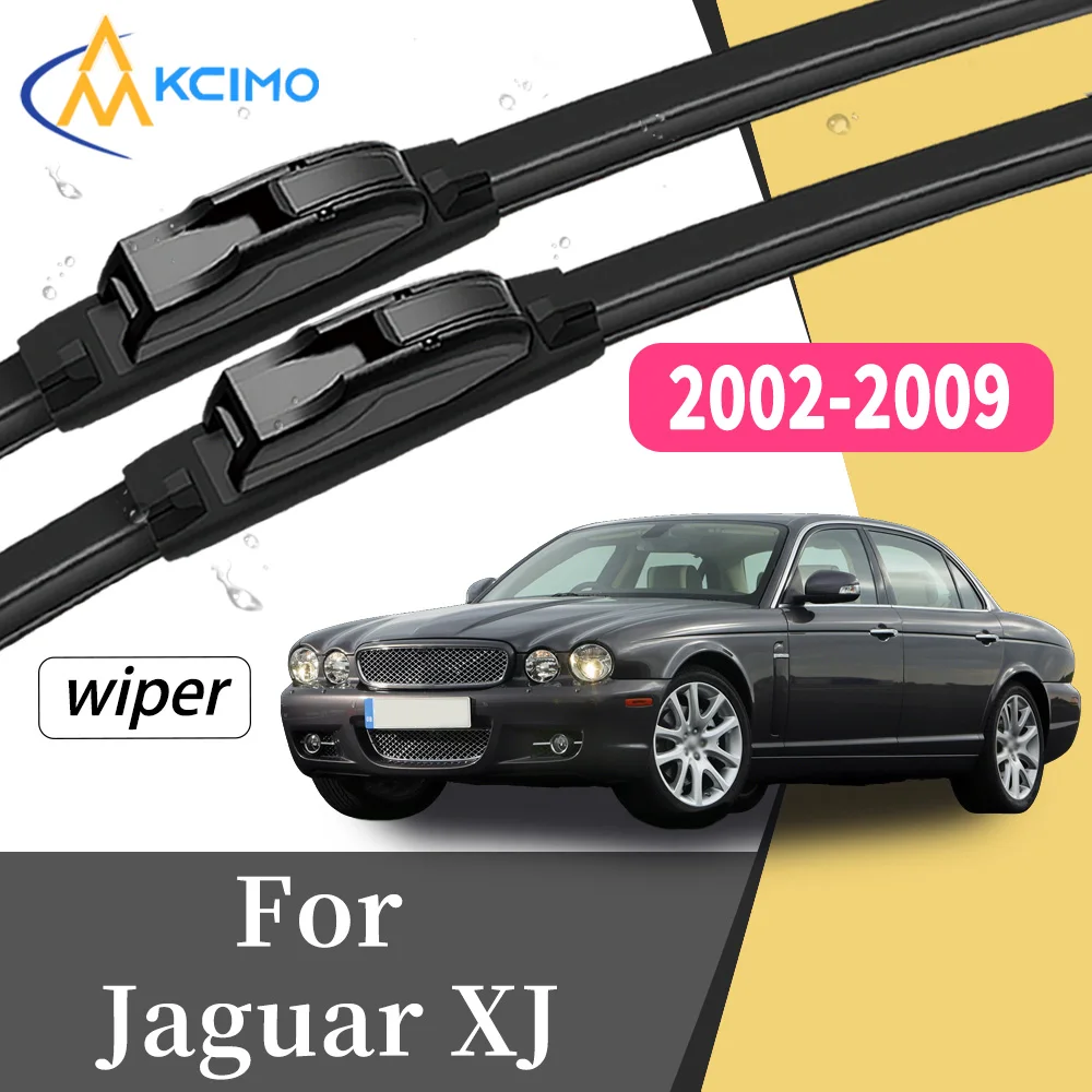 

Silent Wiping 2Pcs Front Windscreen Wiper Blades For Jaguar XJ 2002-2009 X350 X356 X358 Windshield Car Exterior Accessory