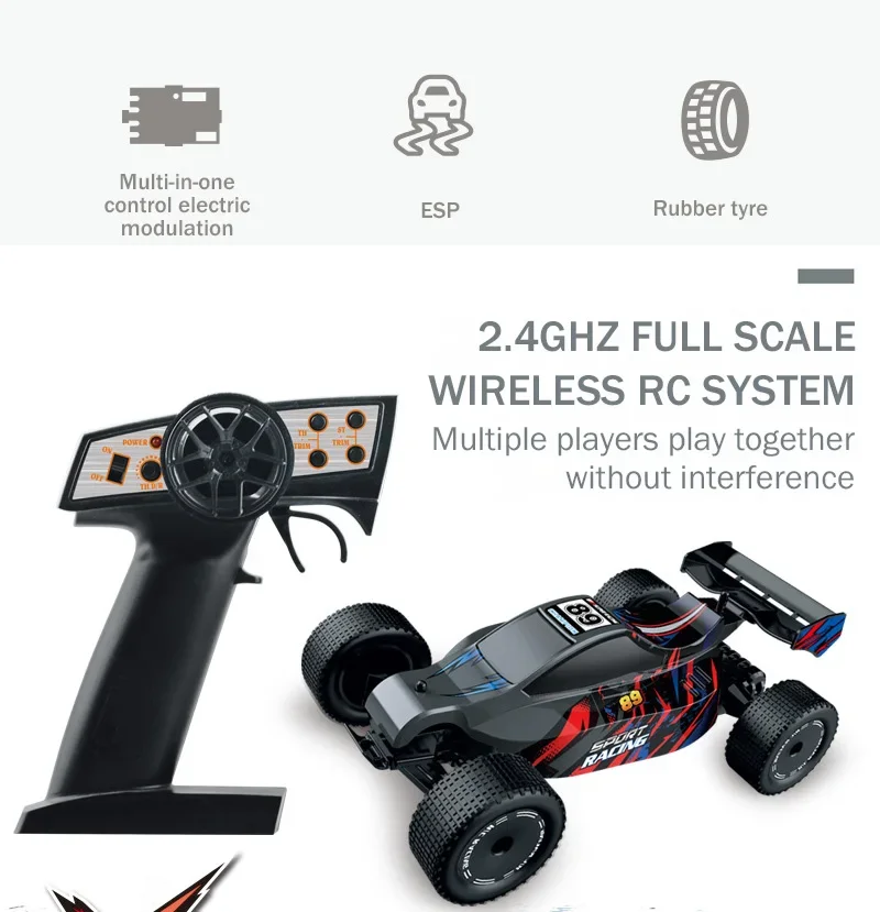 Rc Car with Camera Hd Wifi Fpv Machine On Remote Control Stunt 1/24 2.4G Suv Radio Control Climbing Toys for Boys Children Gifts