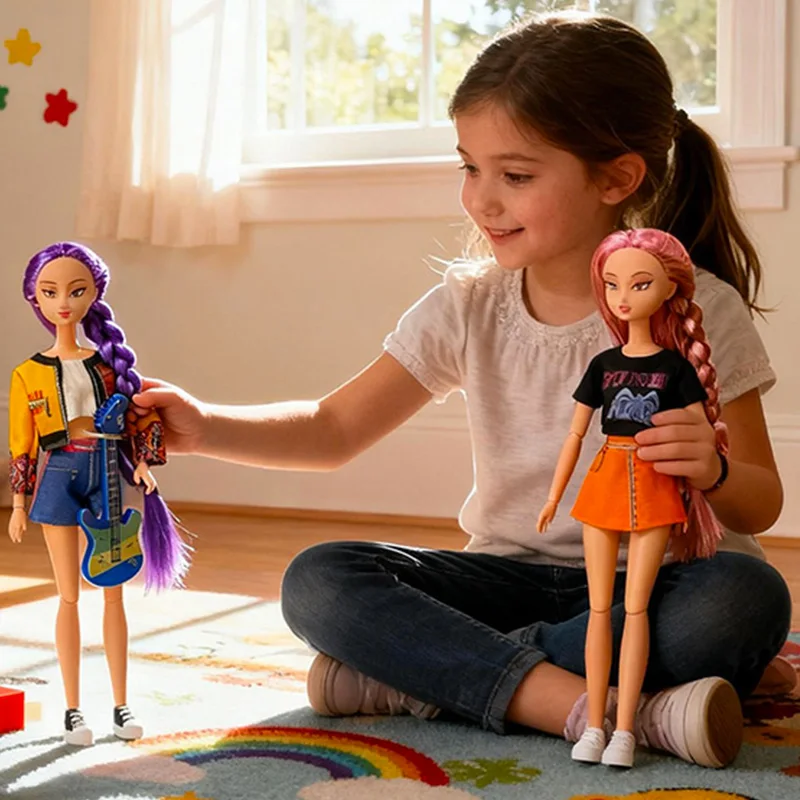 

2026 Anime Demon Hunters Doll Toys Rumi Mira Zoey Beautiful Princess Girl Dolls Surprise Birthday Gifts for Girls