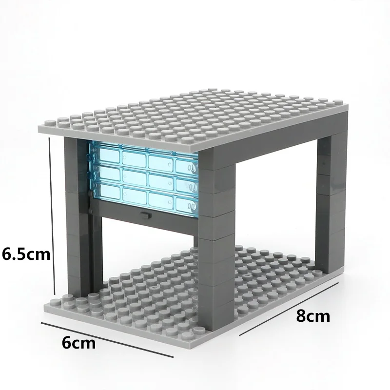 Analyste de construction de portes de voiture, garage créatif, obturateur roulant, porte de voiture, porte de lueur, figurines d'architecture, accessoires de modèles, blocs, mini briques, jouets