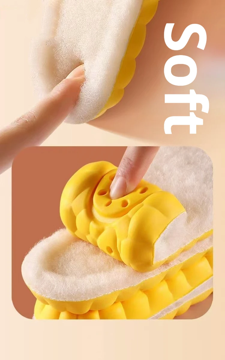 1 Paar Winter-Plüsch-Einlegesohle, Baumwollschuhe, verdickte warme Einlegesohle, stoßdämpfende Sohle, bequeme, rutschfeste Schuhpolster – Detail 8