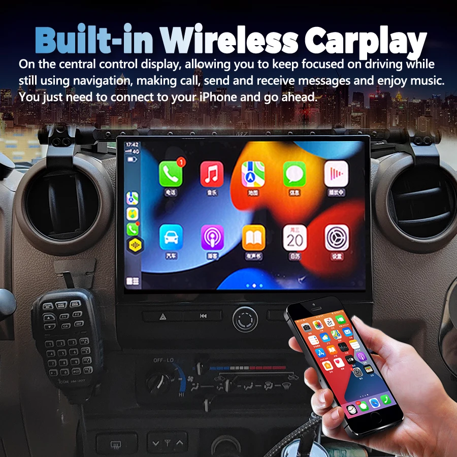 Android 14 For Toyota Pickup LC70 LC75 LC76 LC79 2007-2024 Car Screen Navigation wireless Carplay Car Radio 4G WIFI DSP GPS BT