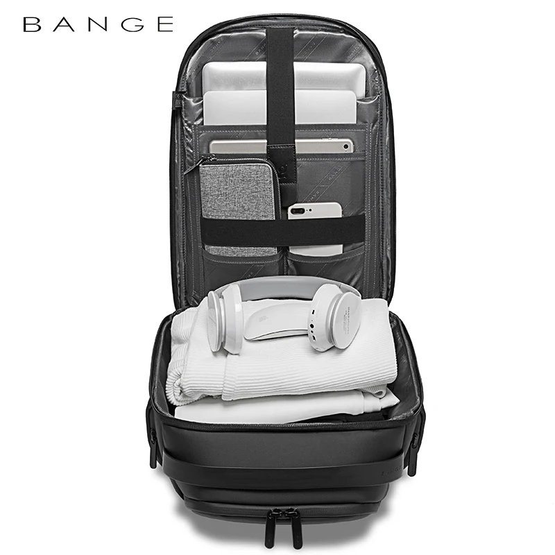 2023 BANGE New Waterproof 15.6Inch Business Computerbackpack USB Interface For Charging Bag LargeCapacity Men\'s Backpack