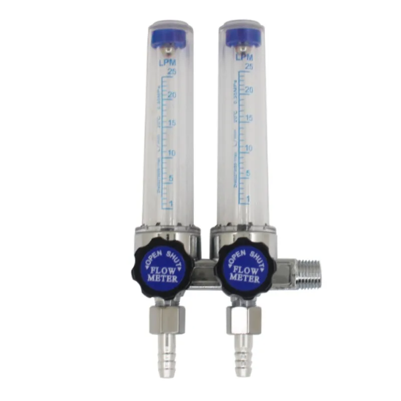 Argon Gas Fow Meter Argon double-tube flowmeter AR pressure reducer switch bottle flowmeter argon gas meter