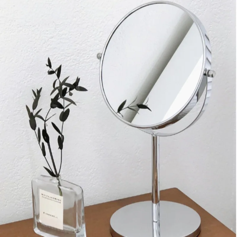 

6 Inch 2X Magnification Makeup Mirror 360 Rotating Professional Desktop Cosmetic Mirror Double Sided Magnifier stand