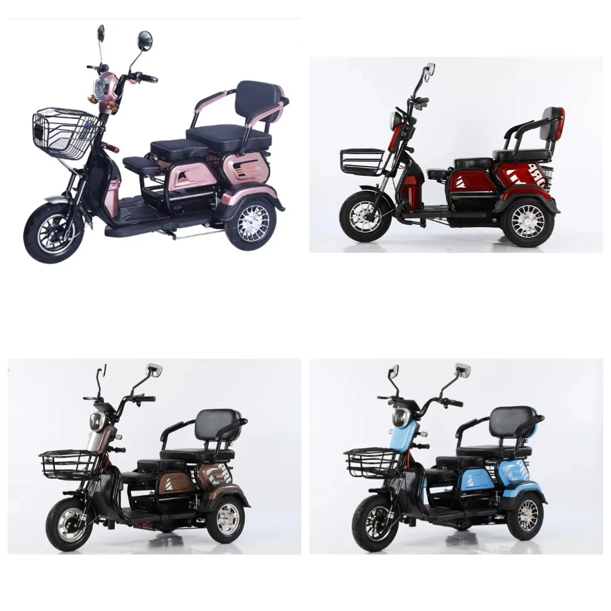 

"Adult Electric Tricycle 48V/60V Open Body 3-Wheel Cargo & Passenger Bike for Urban Commute & Transport"