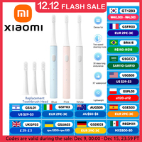 XIAOMI Mijia T100 Sonic Electric Toothbrush Mi Smart Tooth Brush Colorful USB Rechargeable IPX7 Waterproof For Toothbrushes head