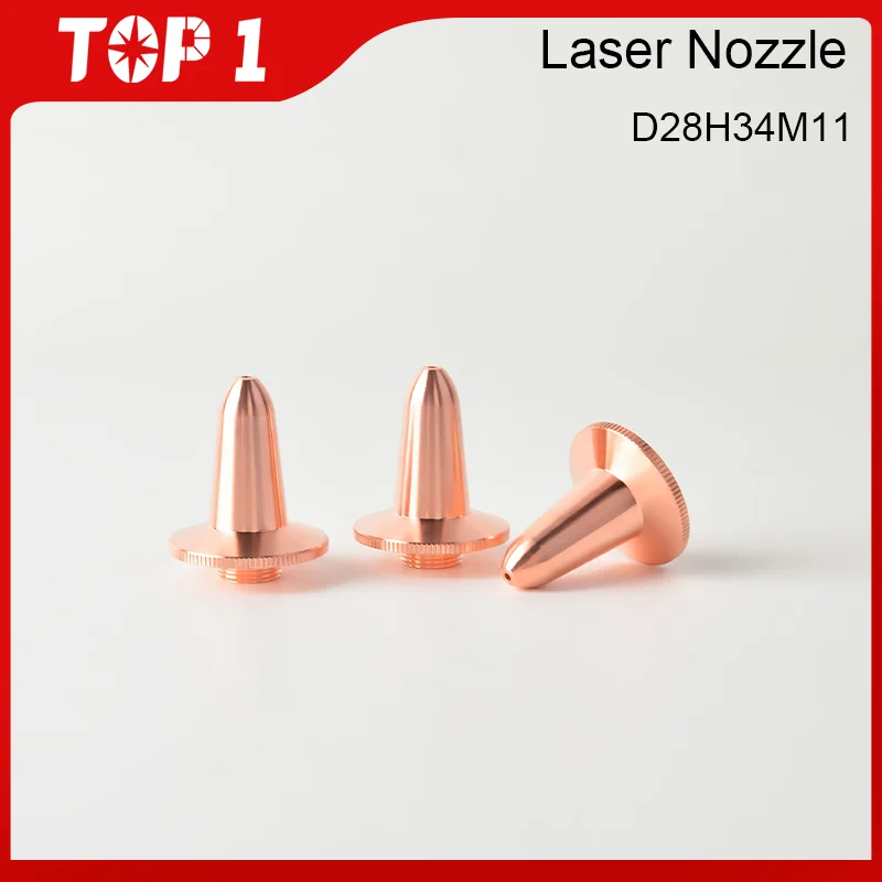 TOP1 10Pcs/Lot BOCI Flat Cutting Bevel Laser Nozzle D27H34M11mm Single/Double Layer Caliber:1.2-5.0 For BLT421 BLT441 BLT461