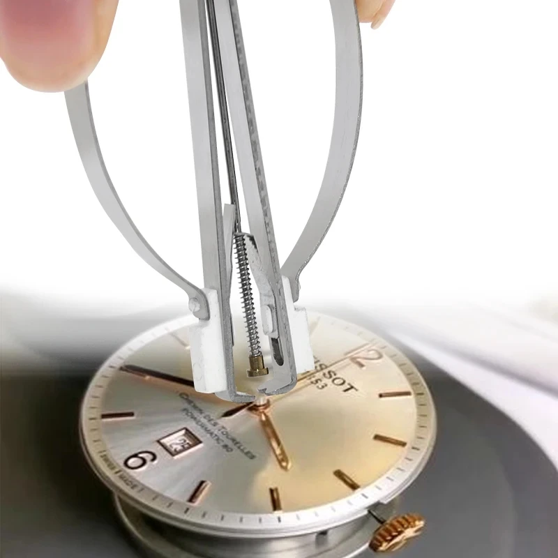 Pinze per aghi per orologi sollevatore per lancette per orologi strumenti per la rimozione del puntatore del quadrante dell'orologio strumento per la riparazione del morsetto della pala dispositivo per la presa della Clip di leva