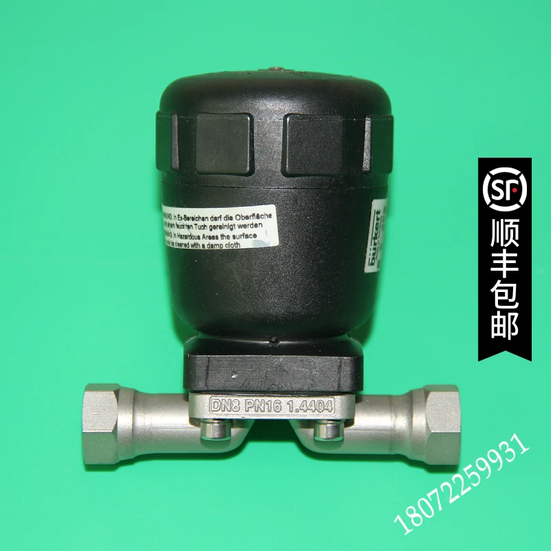 

Pneumatic Diaphragm Valve Burkert 2031A 0135.5 Pmed 10bar Welded DN10 00141575