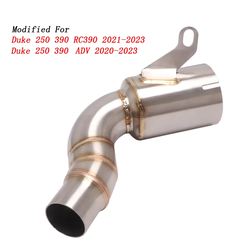 

Мотоциклетная выхлопная система, модифицированный глушитель 51 мм, передняя средняя труба для Duke 250 390 RC390 2021-2023 250 390 ADV 2020-2023
