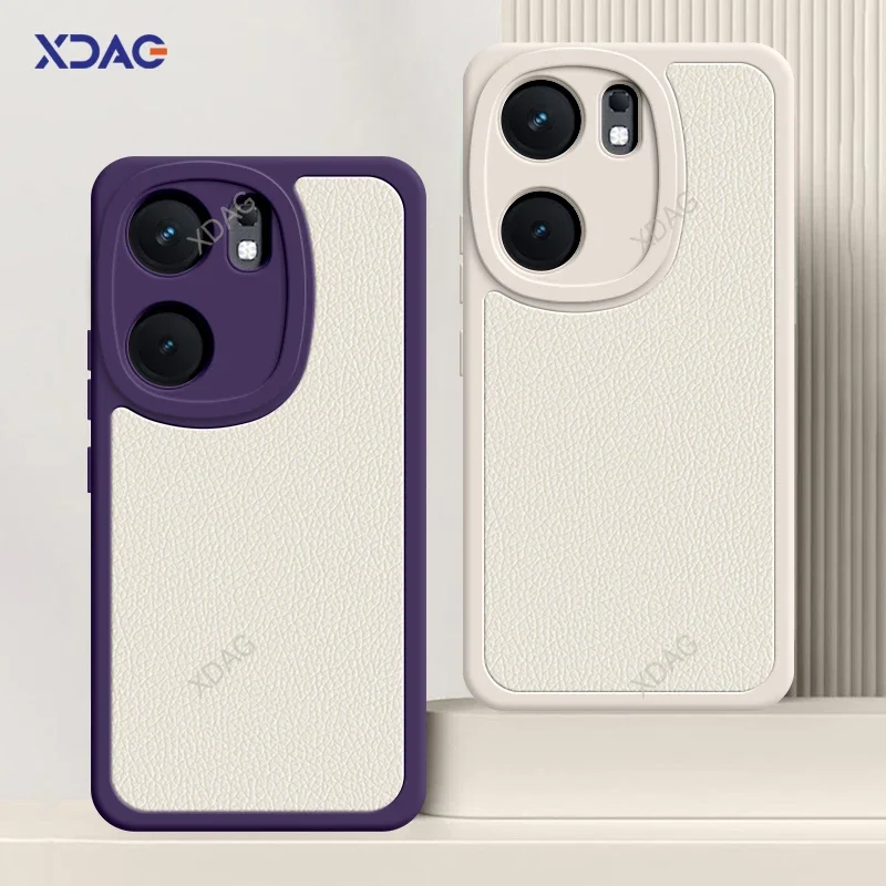 

Lambskin Leather Phone Case Cover for VIVO IQOO Neo9 Neo 9 Pro Neo9Pro 5G Original Shockproof 360 Full Protective Soft Shell Gel