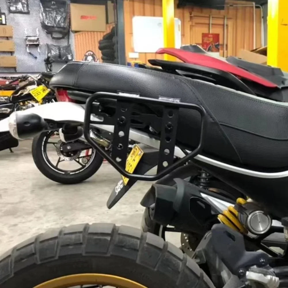 Ducati 800 Scrambler กรอบกระเป๋าด้านข้างชั้นวางสัมภาระด้านข้างด้านข้างชั้นวางกระเป๋าด้านข้างสําหรับ Ducati Scrambler 800 Scrambler800