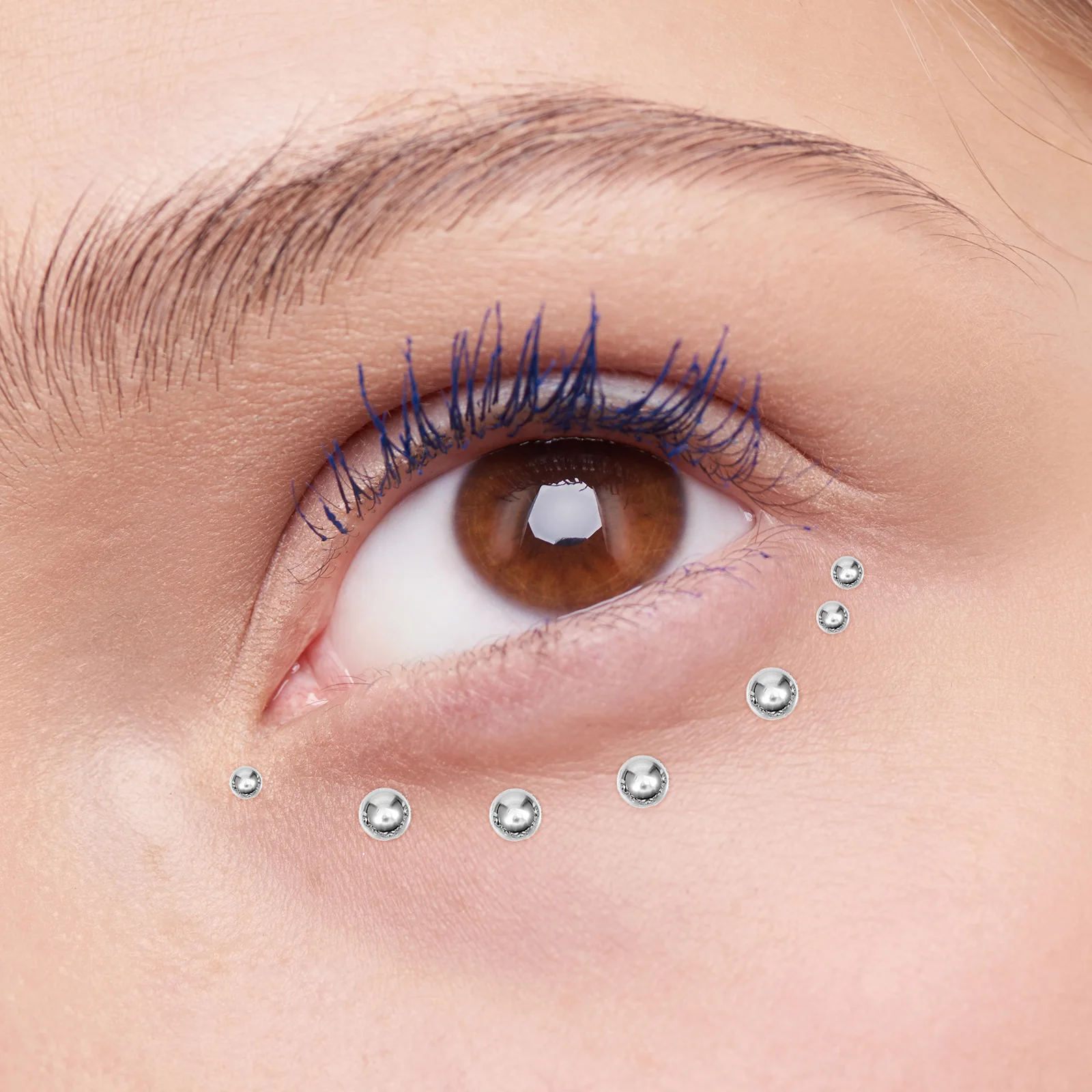 

10 Sheets Pearl Stickers Face Pearls for Hair Nail Art Embellishments Crafting Gems Flat Pearls Manual Craft Decorations