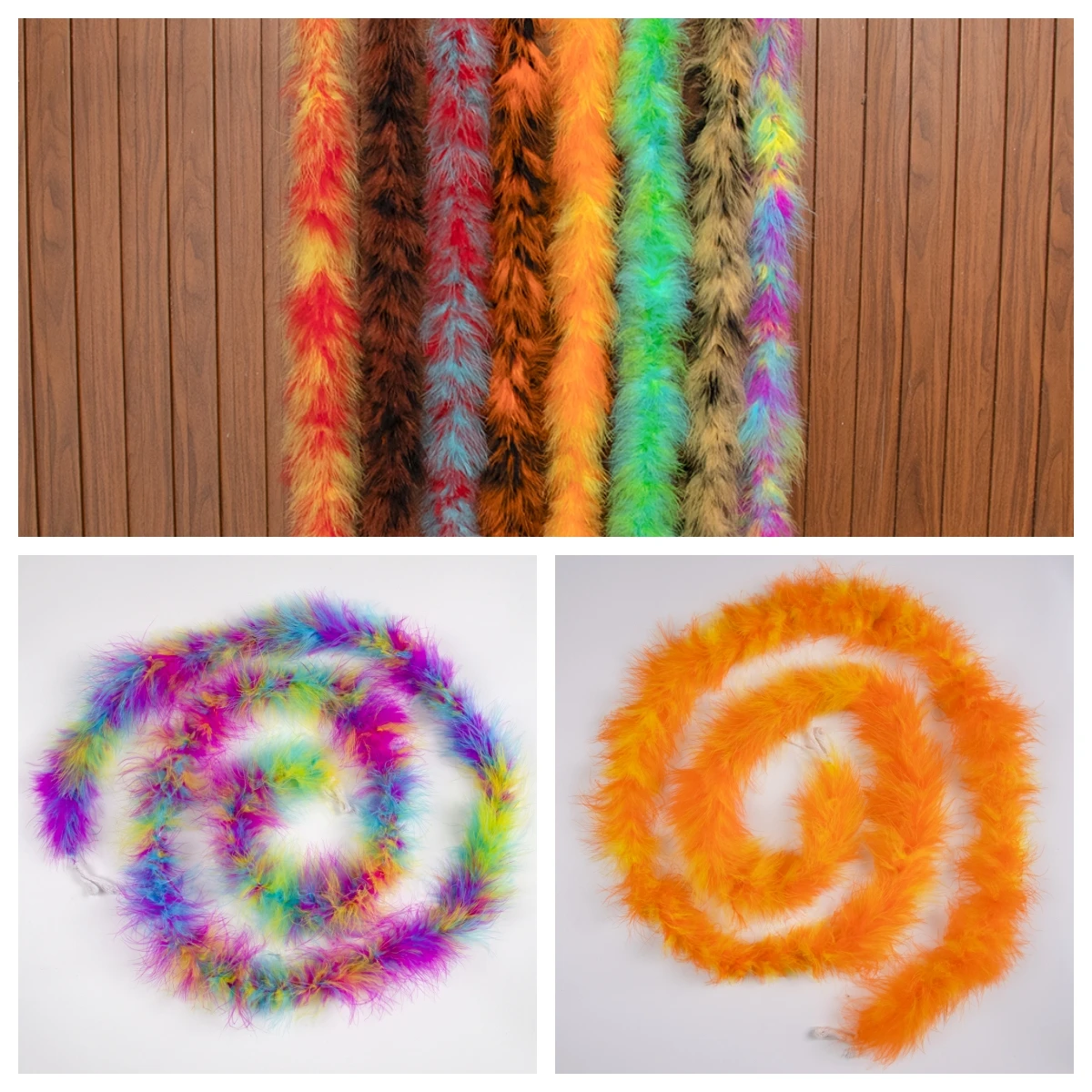 2M Natural Fluffy Turkey Feathers Boa 20gram Marabou Feather scialle per abito da sposa fai da te abbigliamento per feste decorazione Plumes Crafts