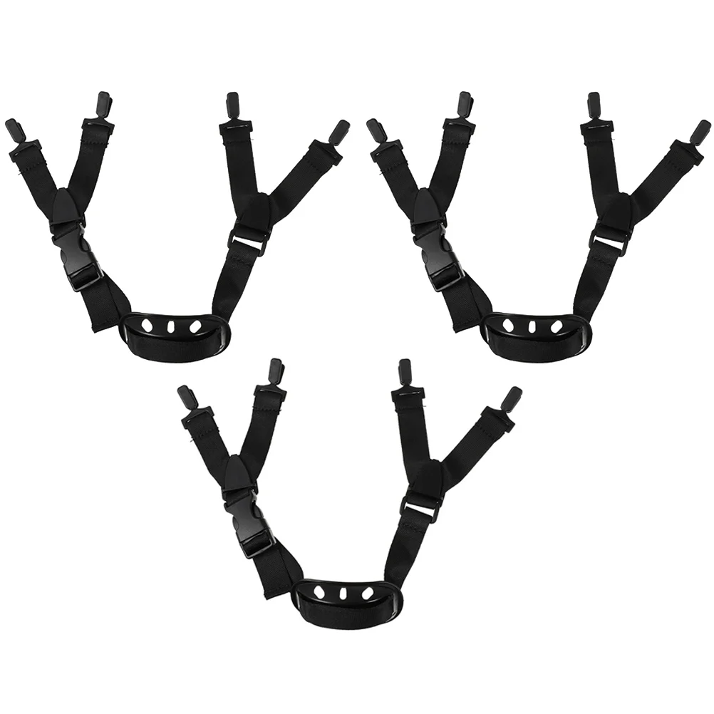 3 Pcs Strap Stickers Skull Hard Hat Chin Straps Protector Football Adjustable Hockey