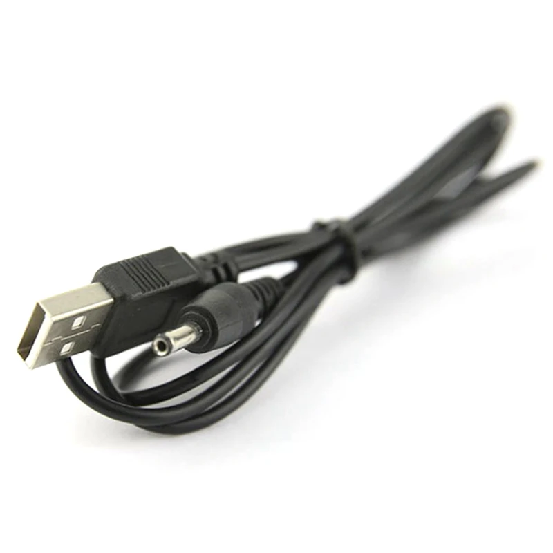 USB 포트 - 2.5 3.5 4.0 5.5mm 5V DC 배럴 잭 전원 케이블 코드 커넥터 검정색