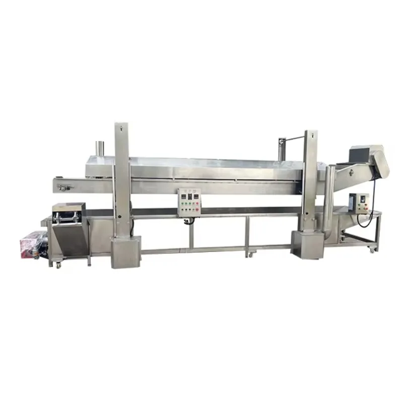 Automatic Continuous Conveyor Fry Machine for Nugget Fish Falafel Crispy Chicken Peanut French Turkey High Capacity Custom
