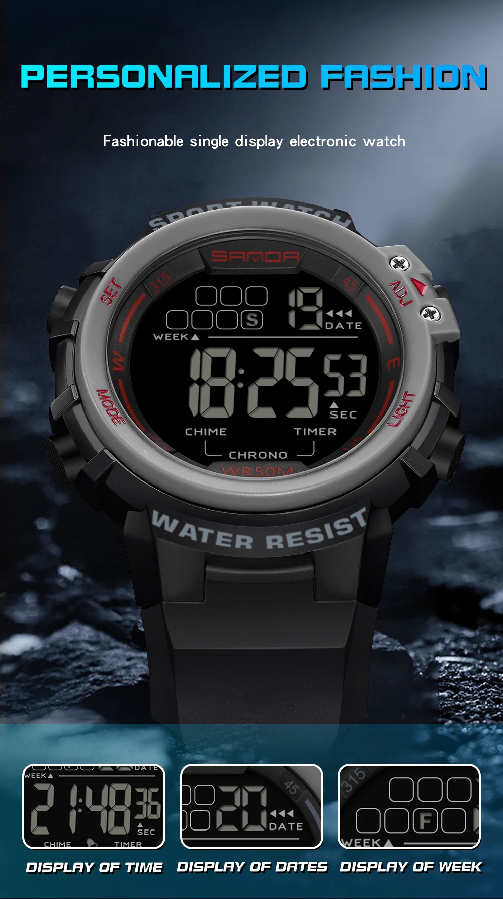 Thumbnail 3 - #21 Latest Multi-Function Electronic Watches Offers