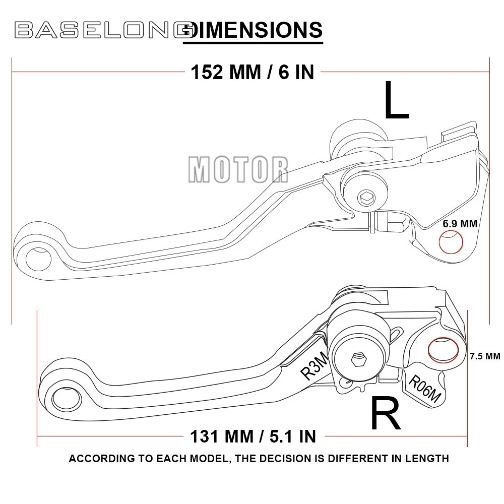 For Honda CR125R CR 125 1992 1993 1994 1995 1996 1997 1998 1999 2000 2001-2003 Dirt Bike Pit Pivot Brake Clutch Levers Handle - view 3