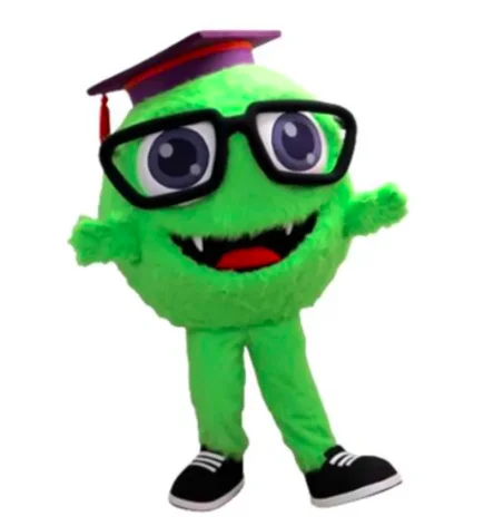 

New Adult Hot Sale Foam Halloween Doctor Ball spectacled Mascot Costume Plush Christmas Fancy Dress Halloween Mascot Costume
